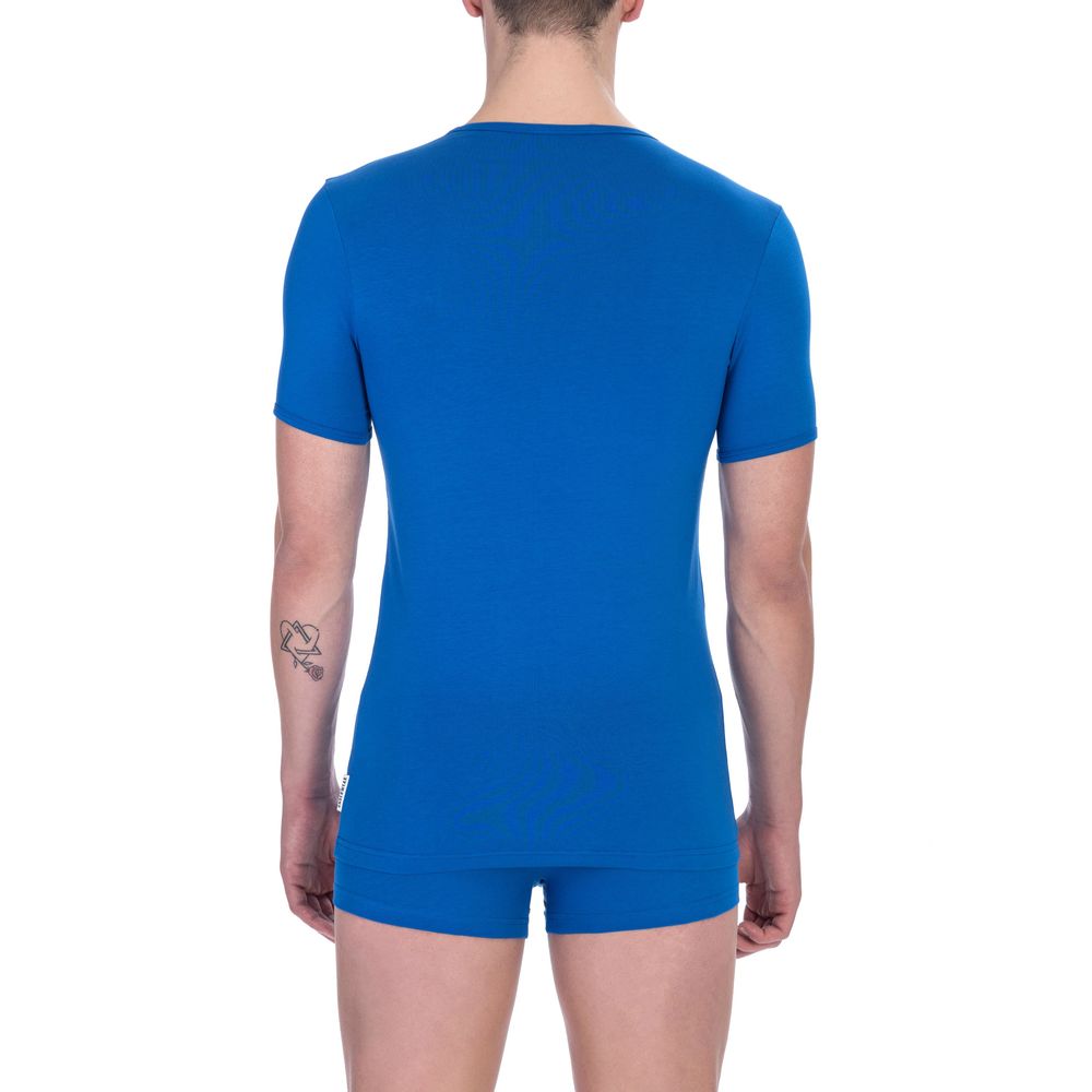 T-shirt bleu en coton pour homme de Bikkembergs