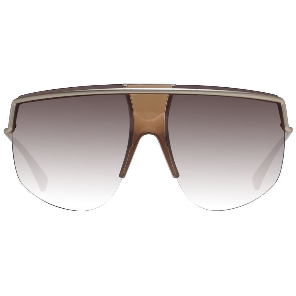 Max Mara Gold Metal Aviator Sunglasses for Women