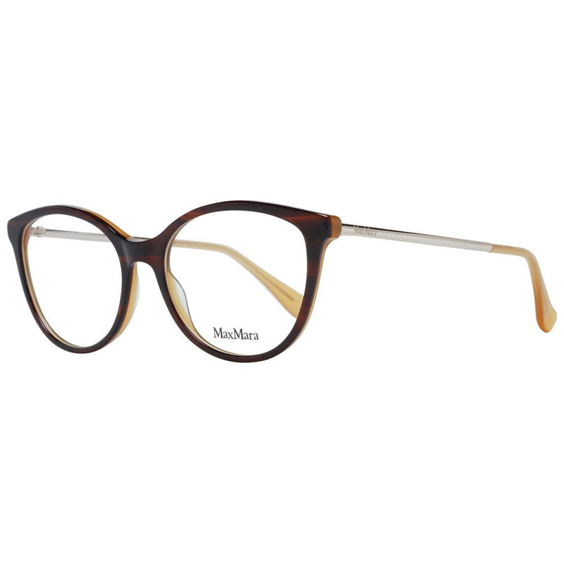 Max Mara Brown Women Glasses Frame - Elegant Butterfly Design