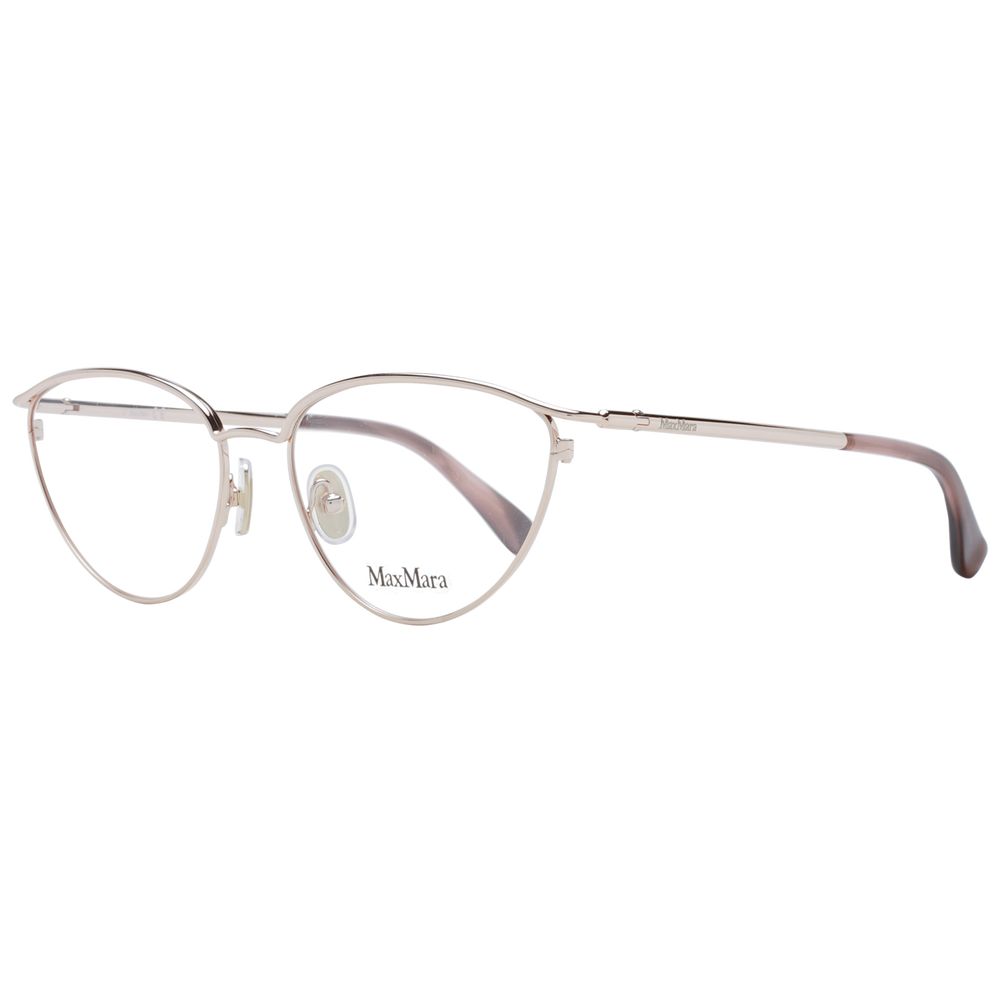 Max Mara Rose Gold Cat Eye Glasses Frame for Women