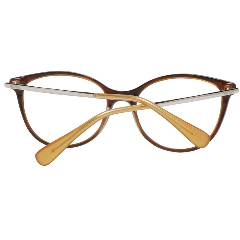 Max Mara Brown Women Glasses Frame - Elegant Butterfly Design
