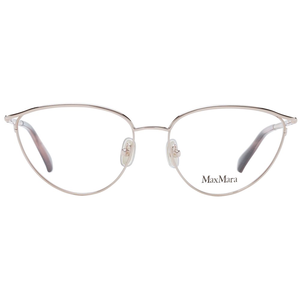 Max Mara Rose Gold Cat Eye Glasses Frame for Women