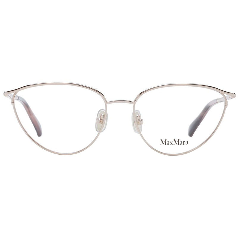 Max Mara Rose Gold Cat Eye Glasses Frame for Women