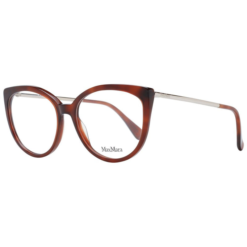 Max Mara Brown Women Glasses Frame - Elegant Butterfly Design
