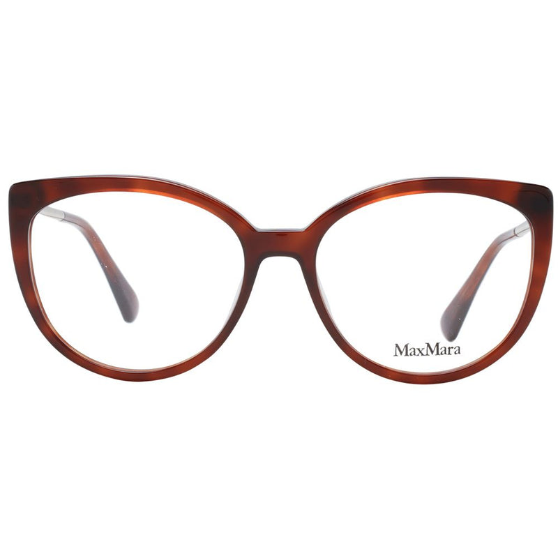 Max Mara Brown Women Glasses Frame - Elegant Butterfly Design