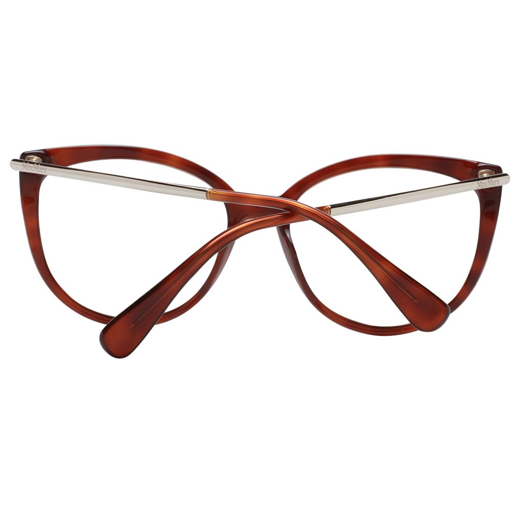 Max Mara Brown Women Glasses Frame - Elegant Butterfly Design