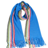 Écharpe homme en laine bleue Missoni