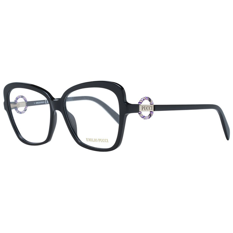 Emilio Pucci Black Women Glasses Frame - Stylish Butterfly Design