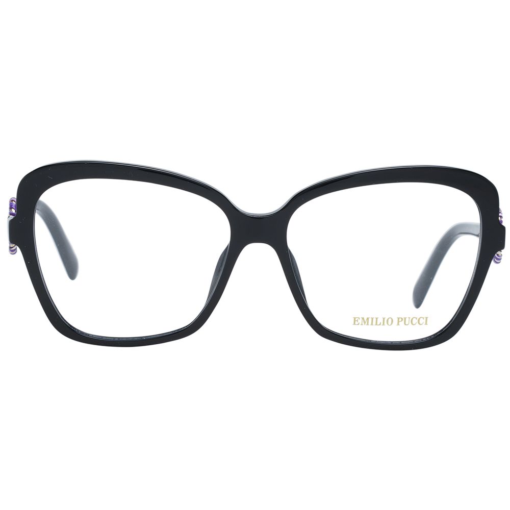 Emilio Pucci Black Women Glasses Frame - Stylish Butterfly Design