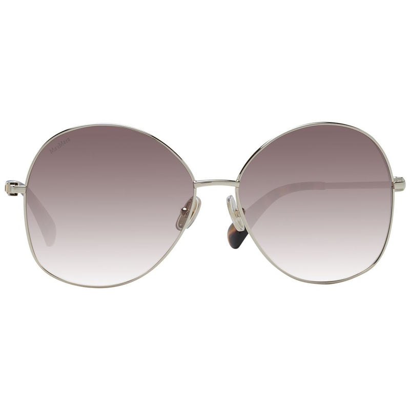 Max Mara Gold Women Sunglasses - Elegant Round Frame with UV Protection