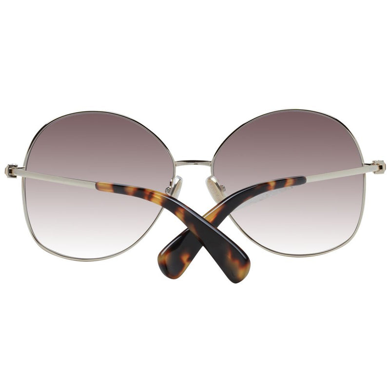 Max Mara Gold Women Sunglasses - Elegant Round Frame with UV Protection