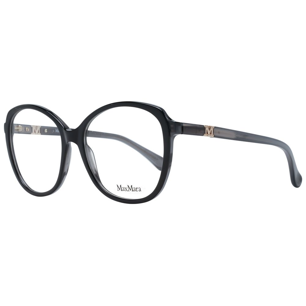 Max Mara Black Women Glasses Frame - Elegant Butterfly Style