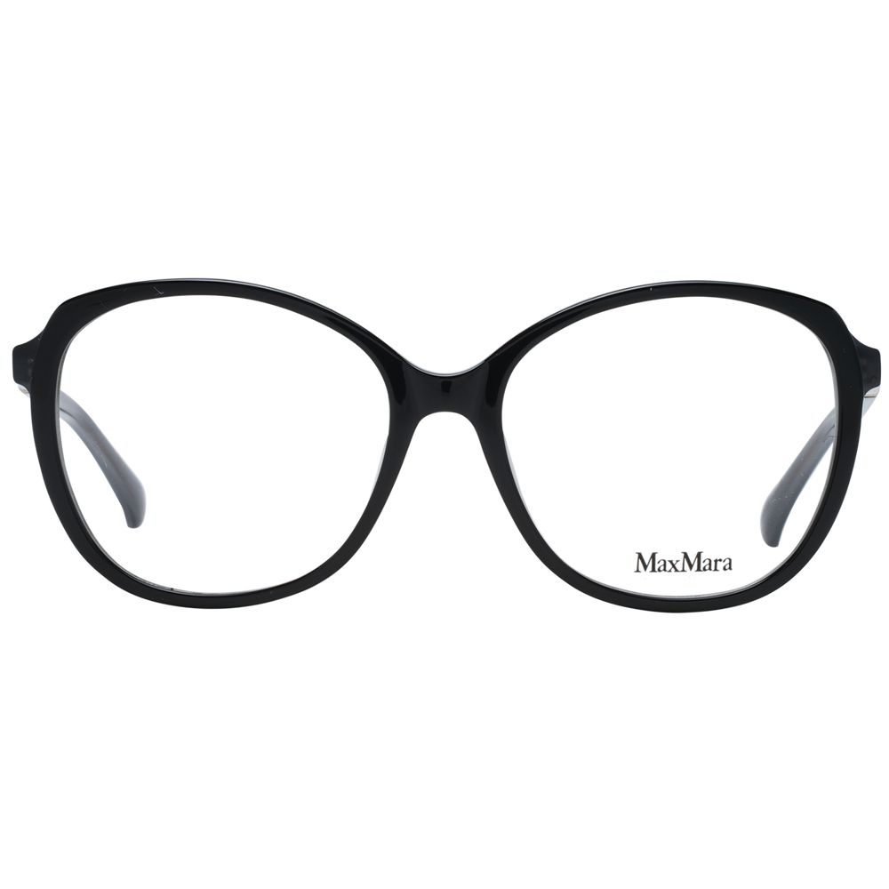 Max Mara Black Women Glasses Frame - Elegant Butterfly Style