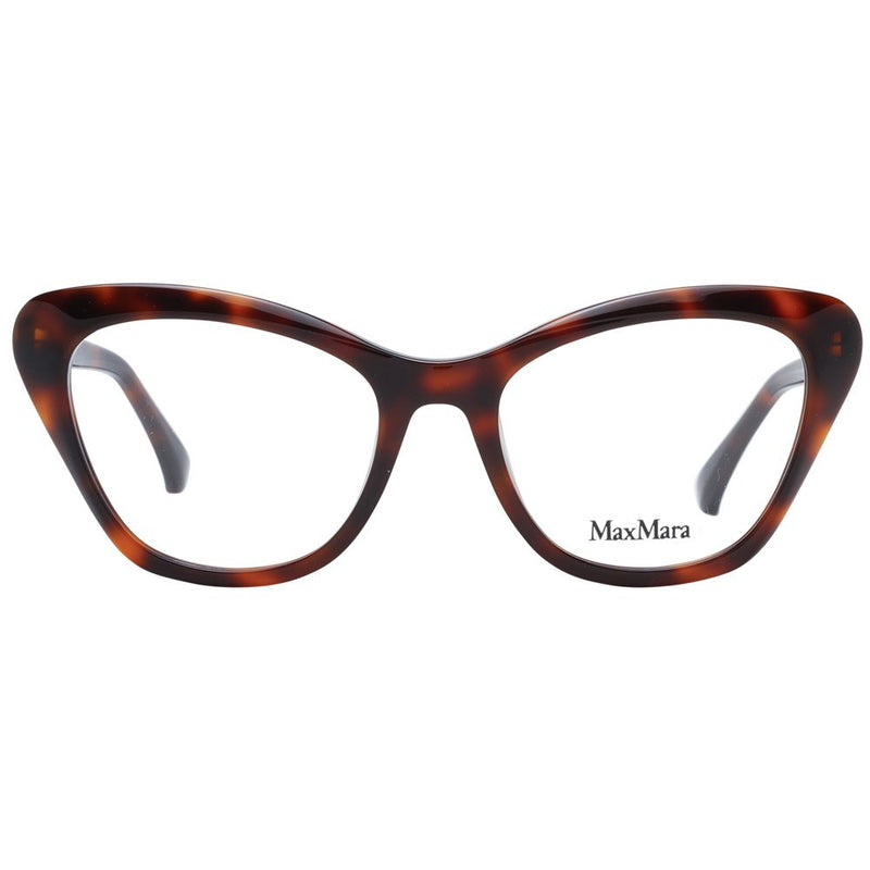 Max Mara Brown Women Glasses Frame - Elegant Butterfly Style