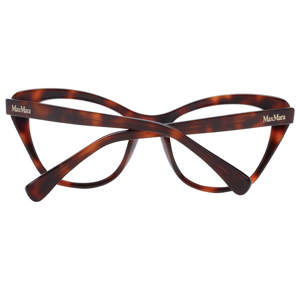 Max Mara Brown Women Glasses Frame - Elegant Butterfly Style