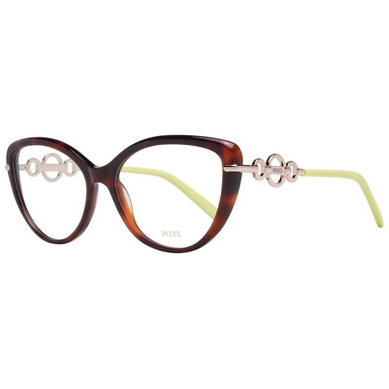 Emilio Pucci Brown Cat Eye Women Glasses Frame