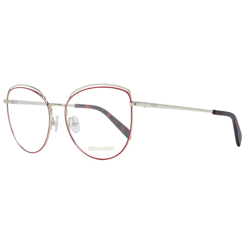 Emilio Pucci Red Women Glasses Frame - Elegant Butterfly Design