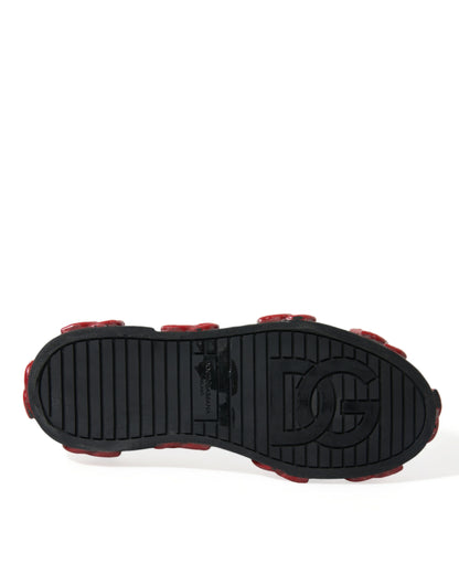 Sneakers montantes à camouflage multicolore Dolce & Gabbana