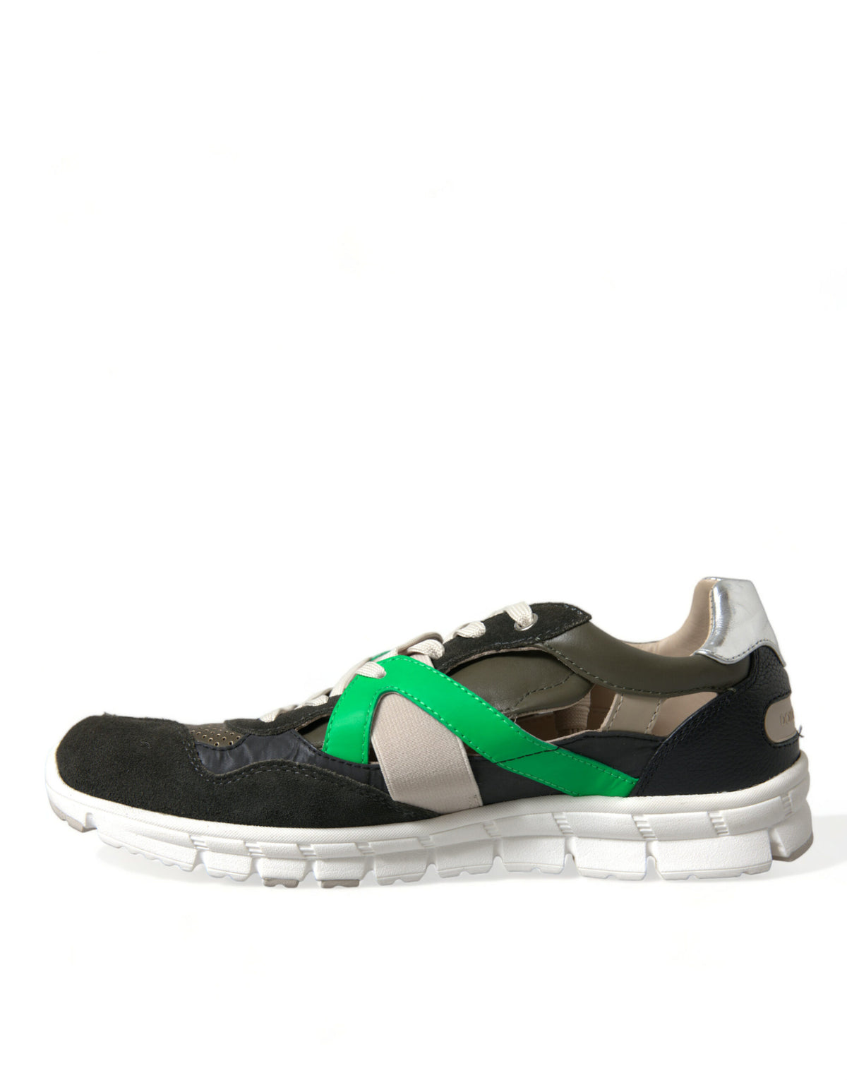 Dolce & Gabbana Multicolor Leather Suede Low Top Sneakers