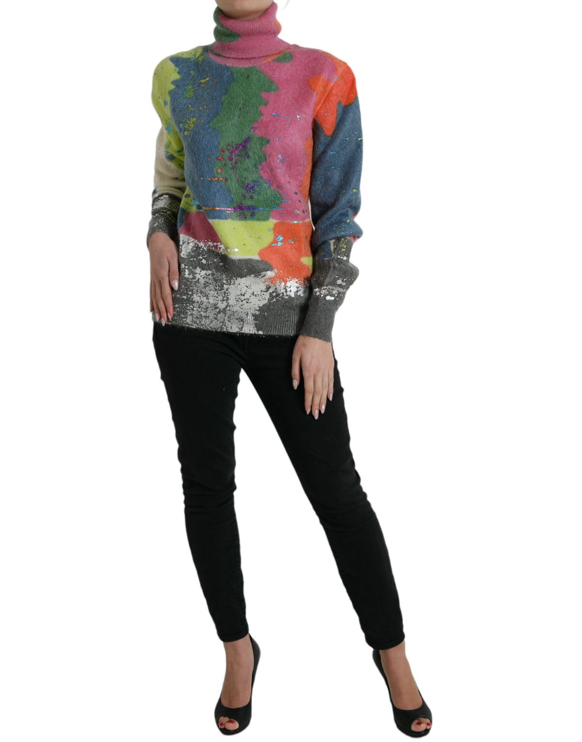 Pull en Mohair Multicolore Dolce & Gabbana