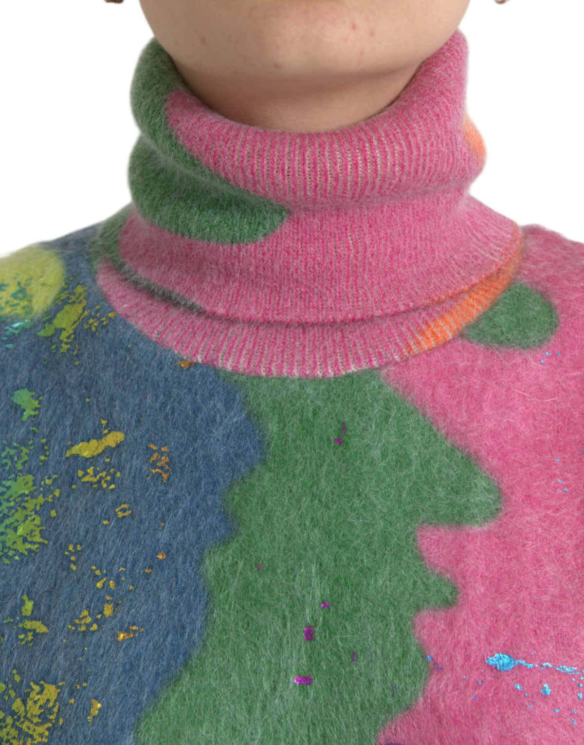 Pull en Mohair Multicolore Dolce & Gabbana
