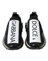 Dolce & Gabbana Sorrento Black and White Slip-On Sneakers