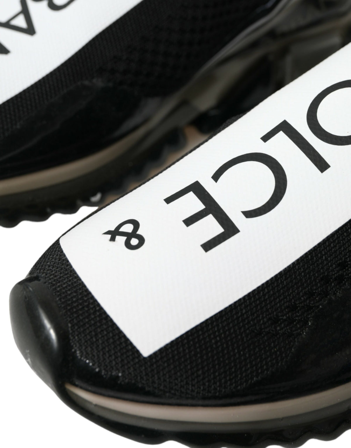 Dolce & Gabbana Sorrento Black and White Slip-On Sneakers
