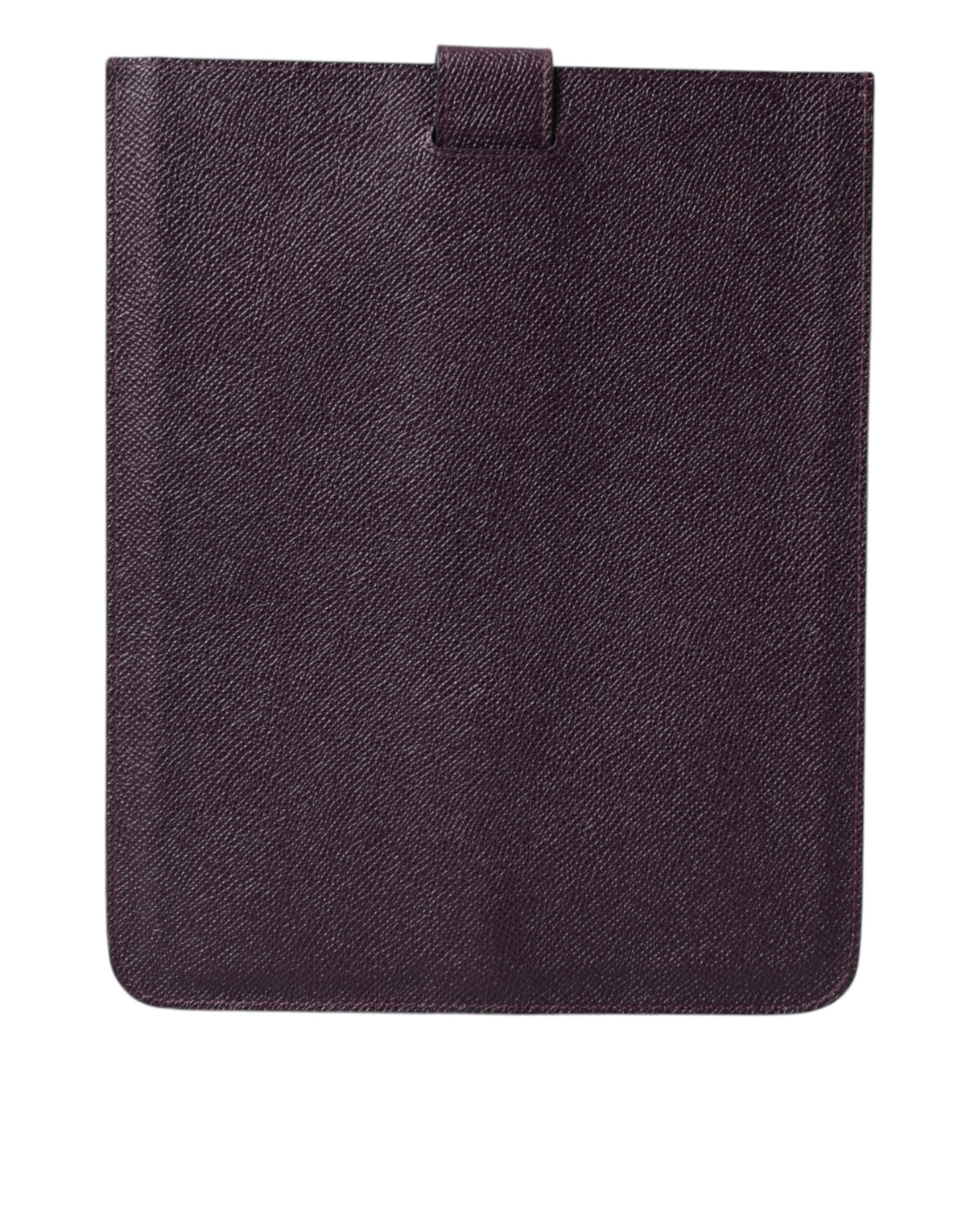 Dolce & Gabbana Dark Brown Leather Logo Plaque Tablet Case