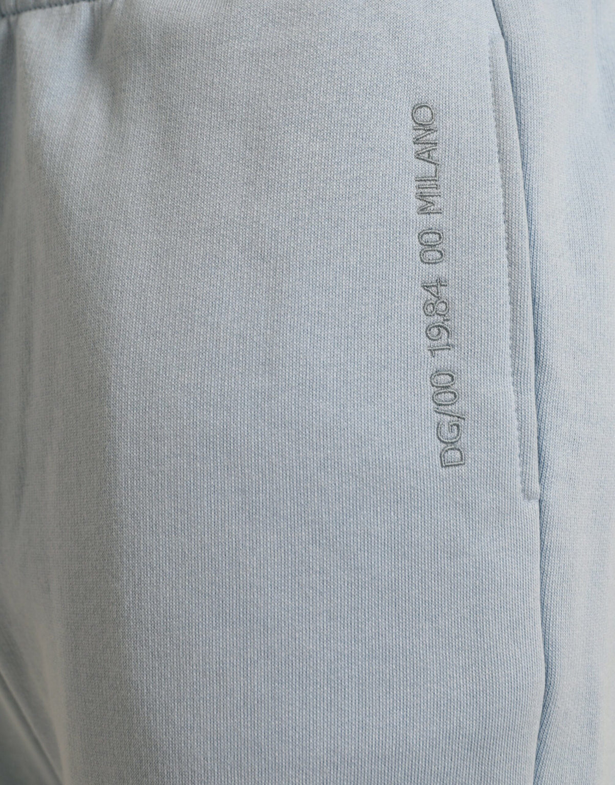 Pantalon de jogging homme en coton bleu clair Dolce &amp; Gabbana