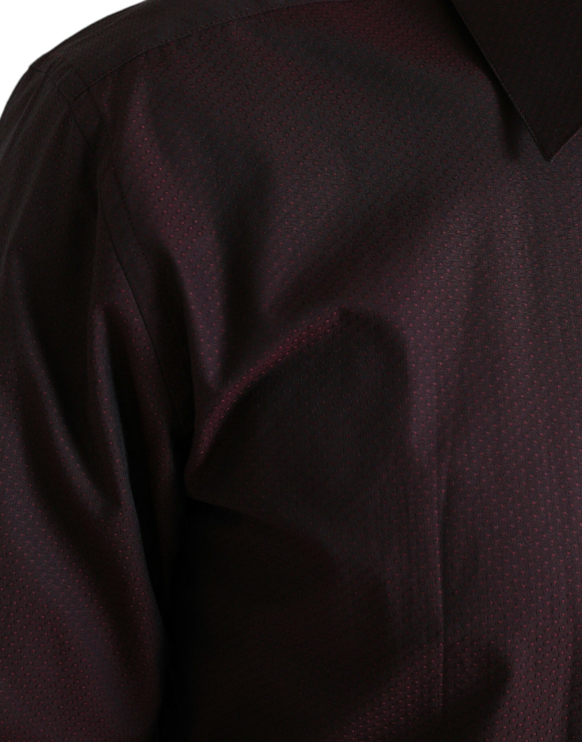 Robe de soirée formelle en jacquard marron de Dolce &amp; Gabbana, chemise MARTINI.