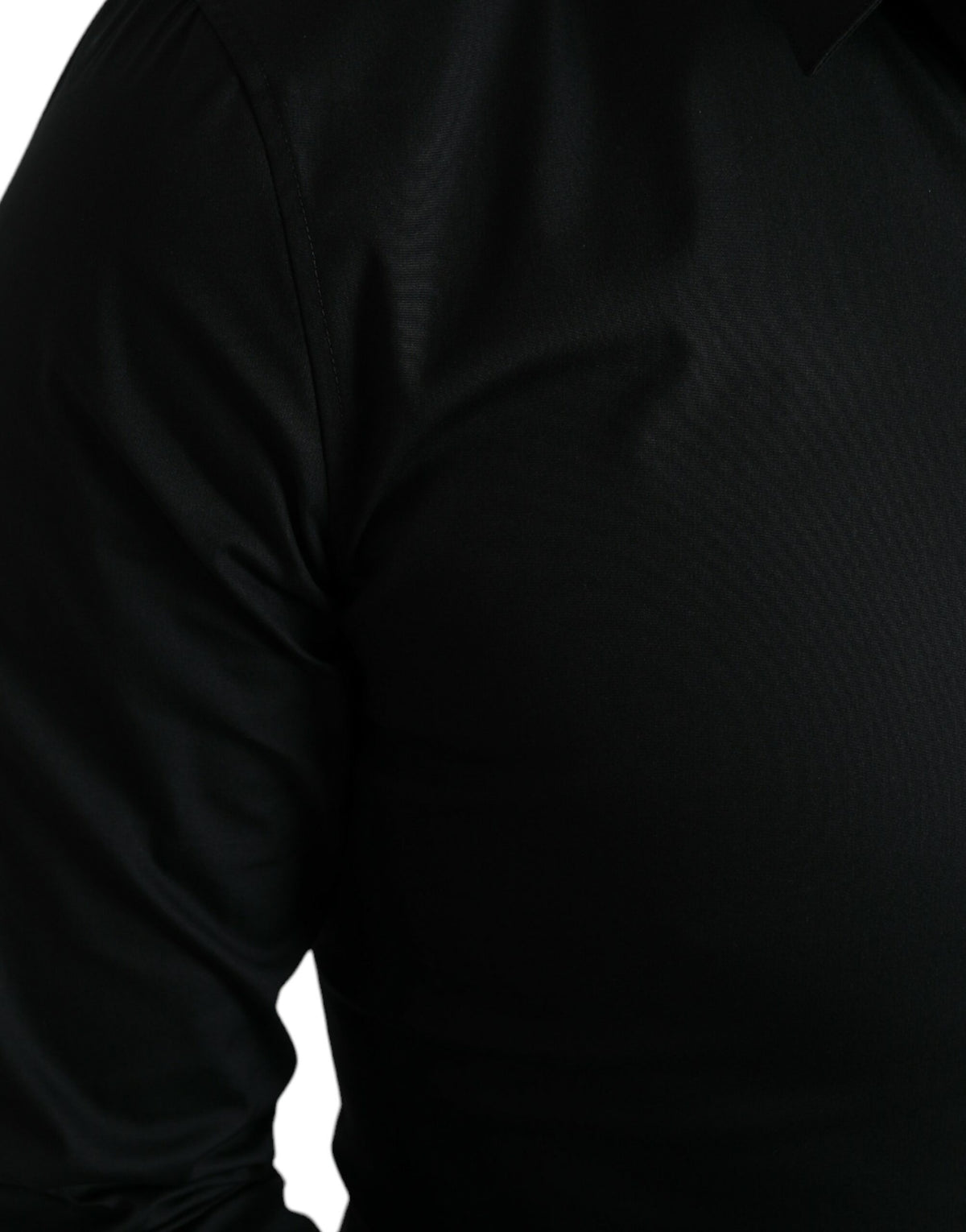 Chemise habillée slim en coton extensible noir de Dolce &amp; Gabbana