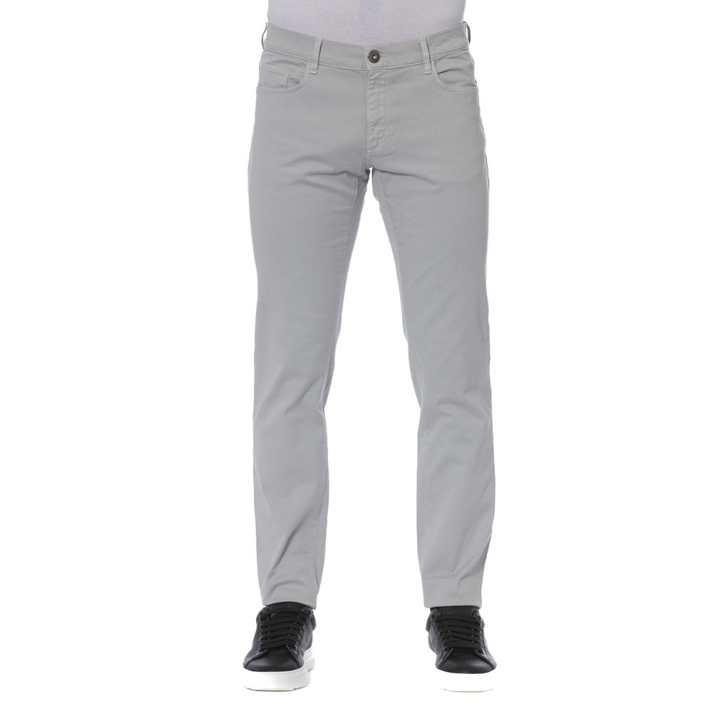 Jeans homme en coton gris Trussardi