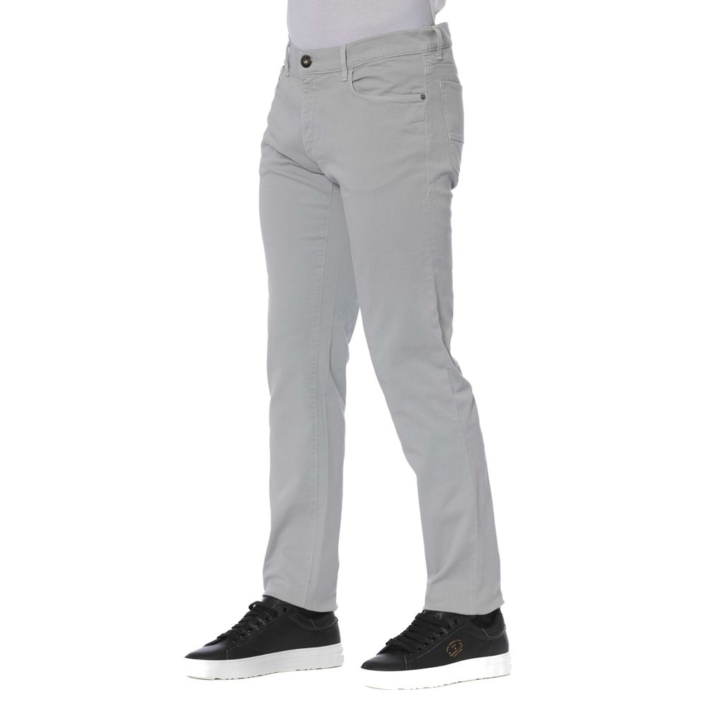 Jeans homme en coton gris Trussardi