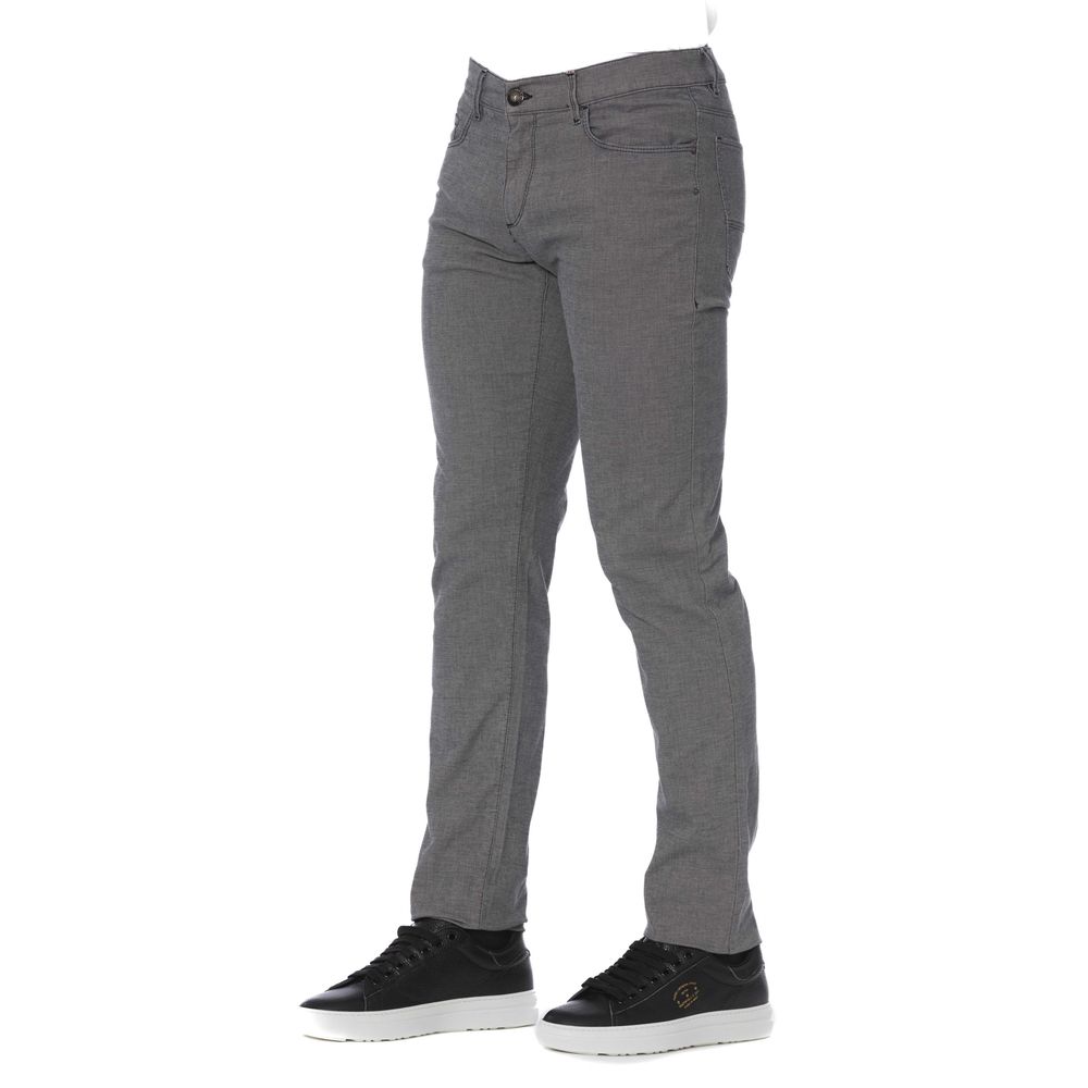 Pantalon en coton gris pour homme de la marque Trussardi Jeans