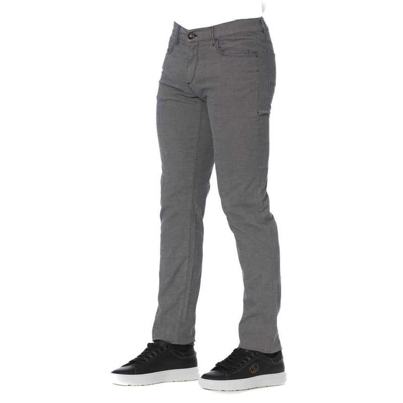 Pantalon en coton gris pour homme de la marque Trussardi Jeans