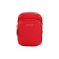 Sac bandoulière Jet Set en cuir grainé rouge vif Michael Kors avec chaîne North South