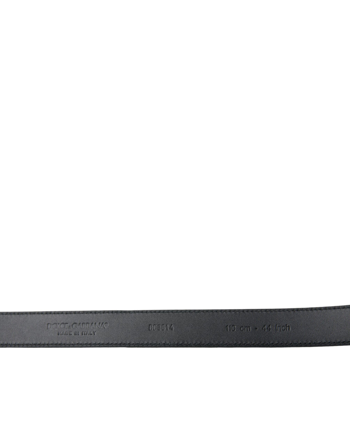 Ceinture Dolce &amp; Gabbana en daim noir avec boucle en métal doré