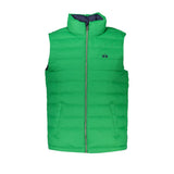 Veste verte sans manches La Martina, élégante et brodée