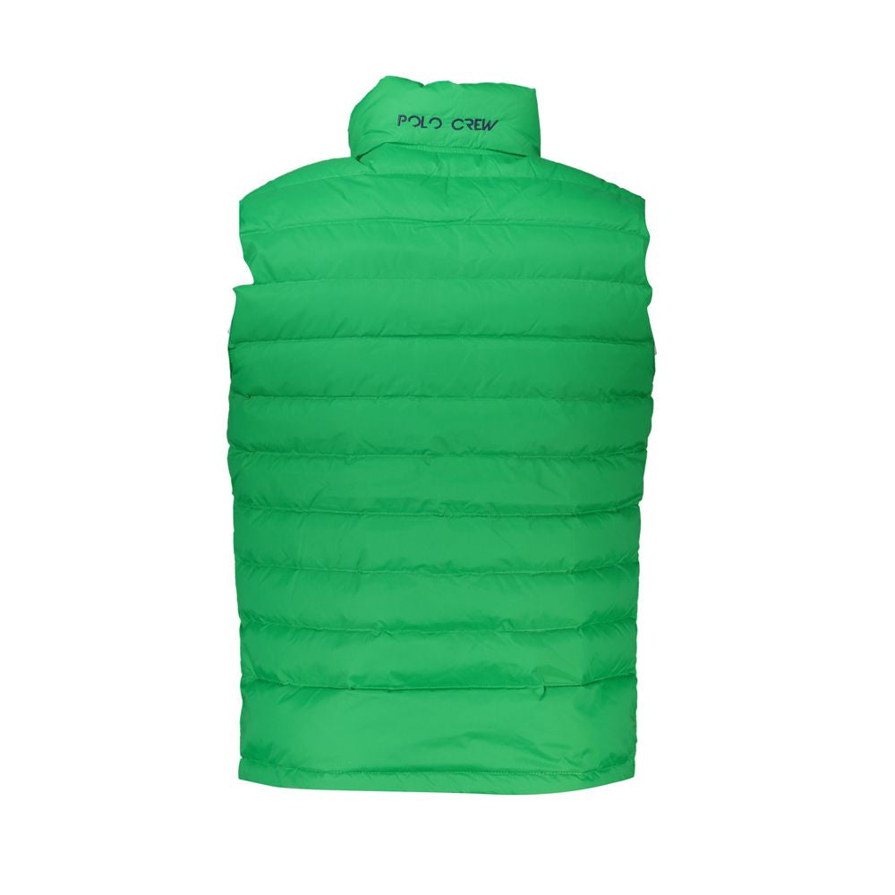 Veste verte sans manches La Martina, élégante et brodée