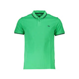 Polo en coton vert chic de Harmont &amp; Blaine avec détails contrastés