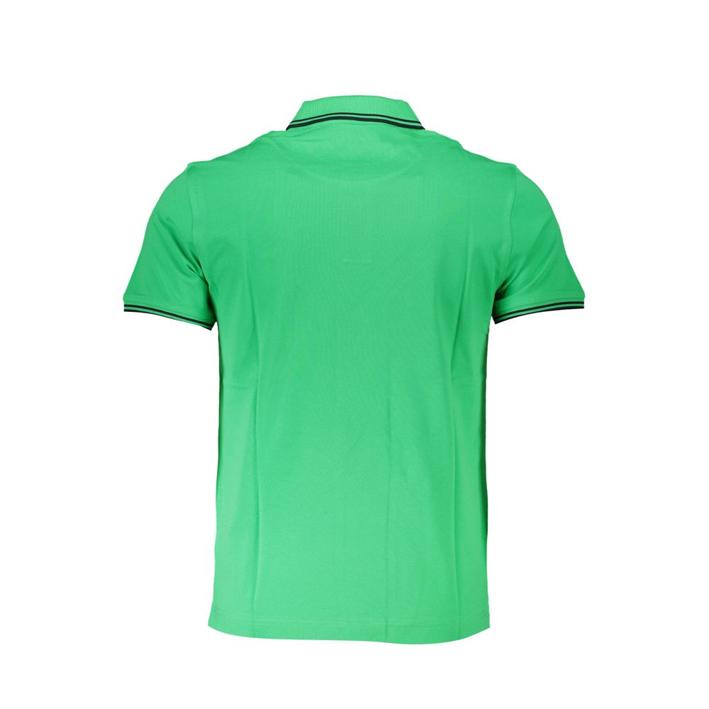 Polo en coton vert chic de Harmont &amp; Blaine avec détails contrastés