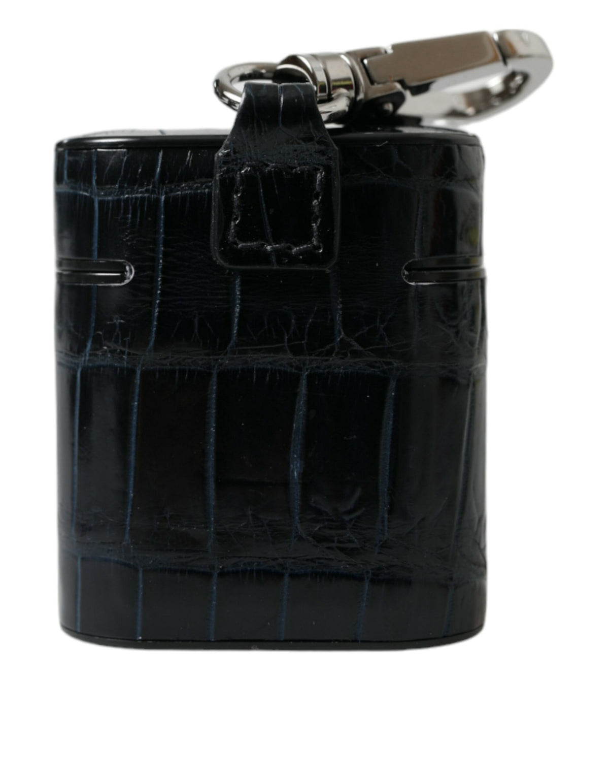 Dolce & Gabbana Black Crocodile Leather Airpods Case