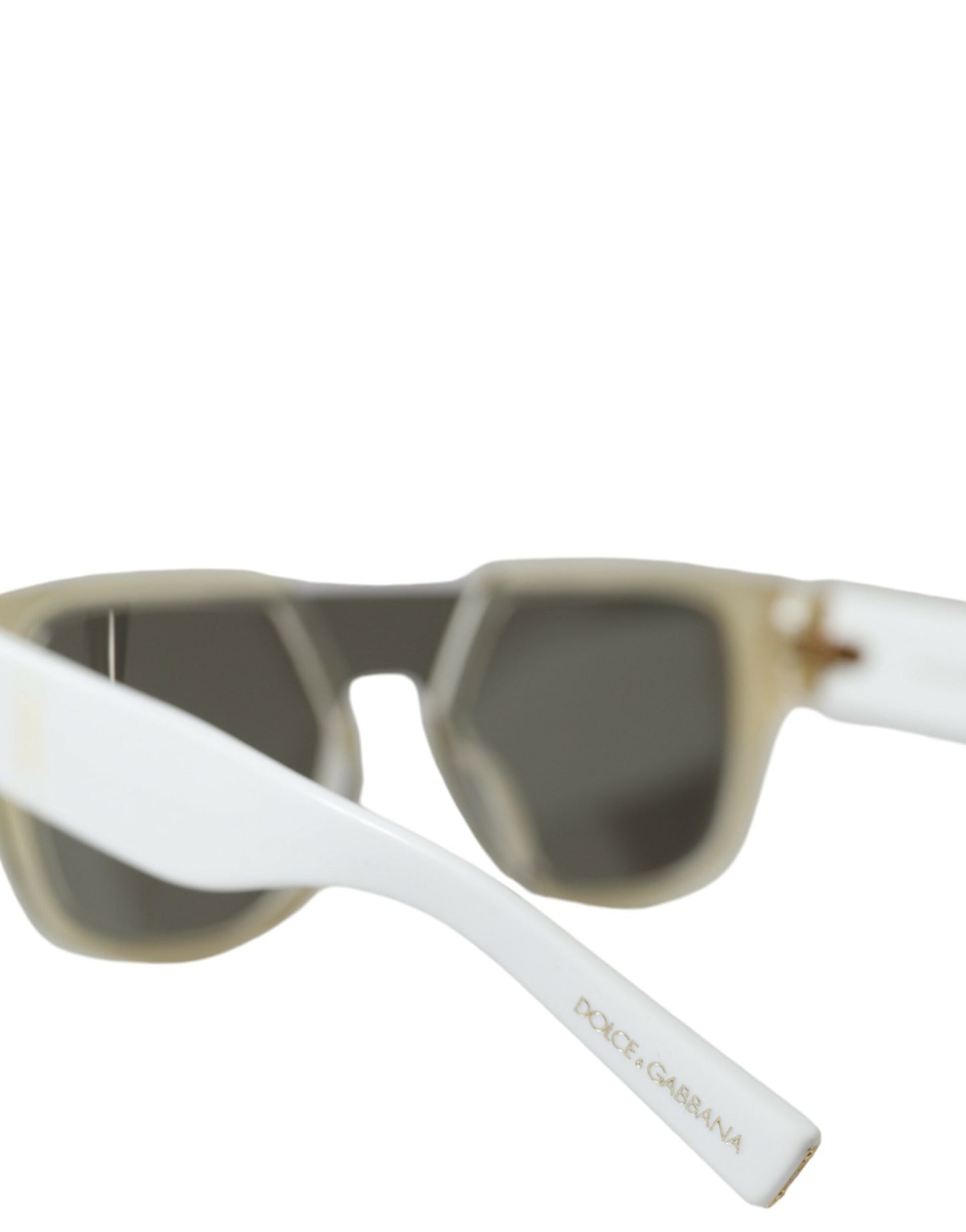 Dolce &amp; Gabbana Witte Acetaat Spiegellenzen DG4356 Zonnebril