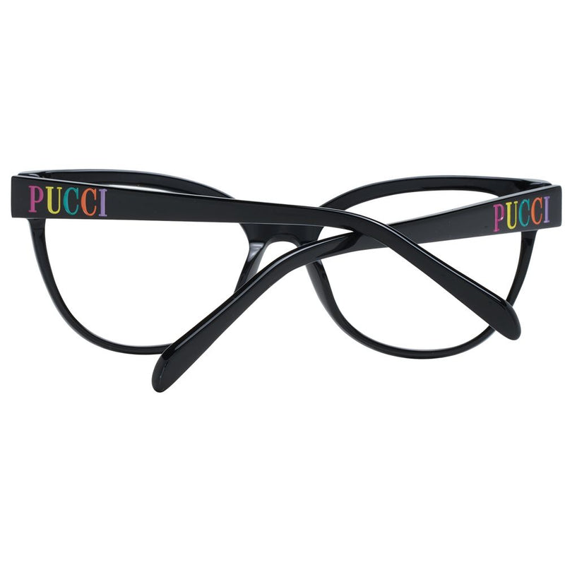 Emilio Pucci Black Women Glasses Frame - Stylish Eyewear