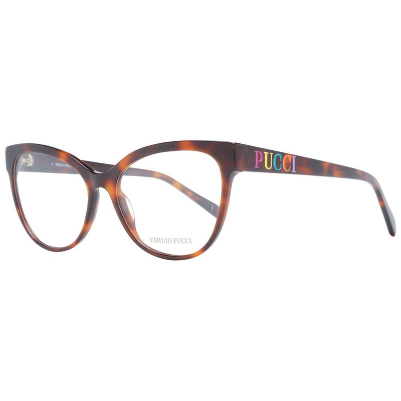 Emilio Pucci Brown Women Glasses Frame - Cat-Eye Style