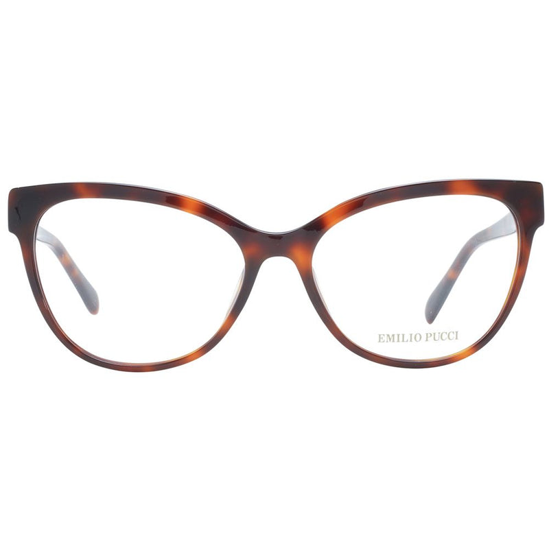 Emilio Pucci Brown Women Glasses Frame - Cat-Eye Style