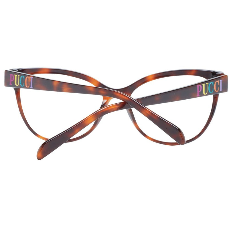 Emilio Pucci Brown Women Glasses Frame - Cat-Eye Style