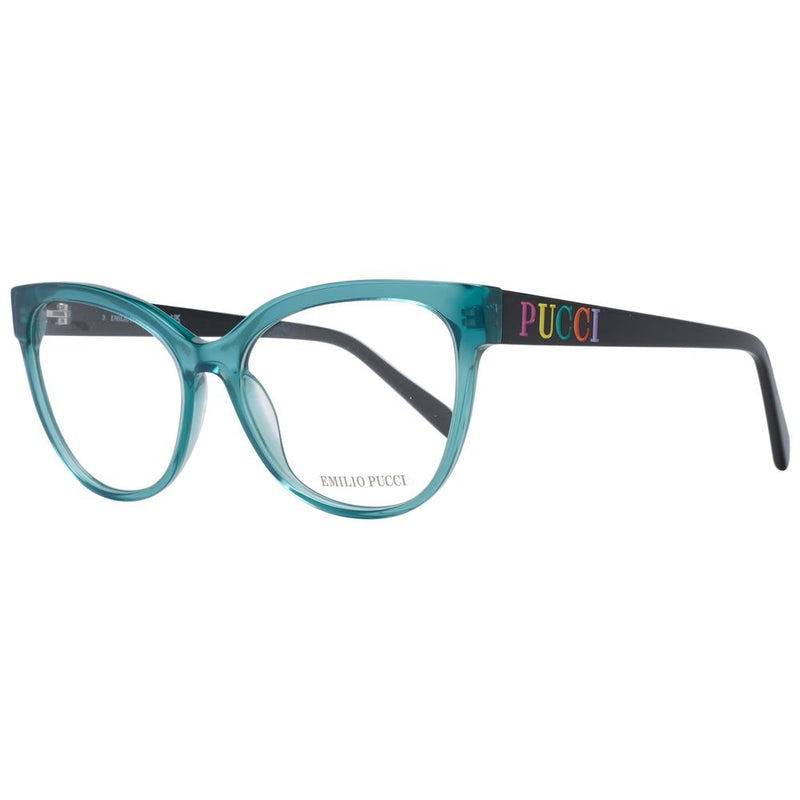 Emilio Pucci Green Cat Eye Women Glasses Frame