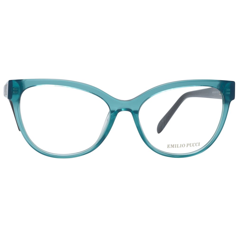 Emilio Pucci Green Cat Eye Women Glasses Frame
