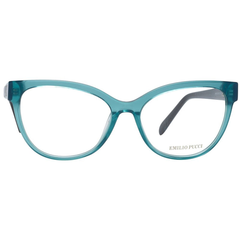 Emilio Pucci Green Cat Eye Women Glasses Frame